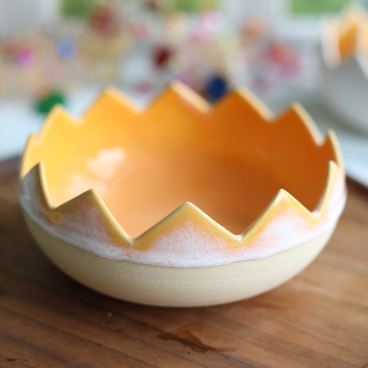 Drippy Yellow Egg Bowl