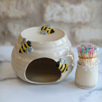 Mystery Wax Burner & Match Pot set