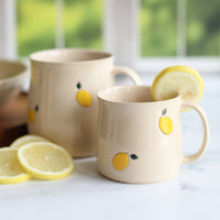 Lemon mugs from Glosters.