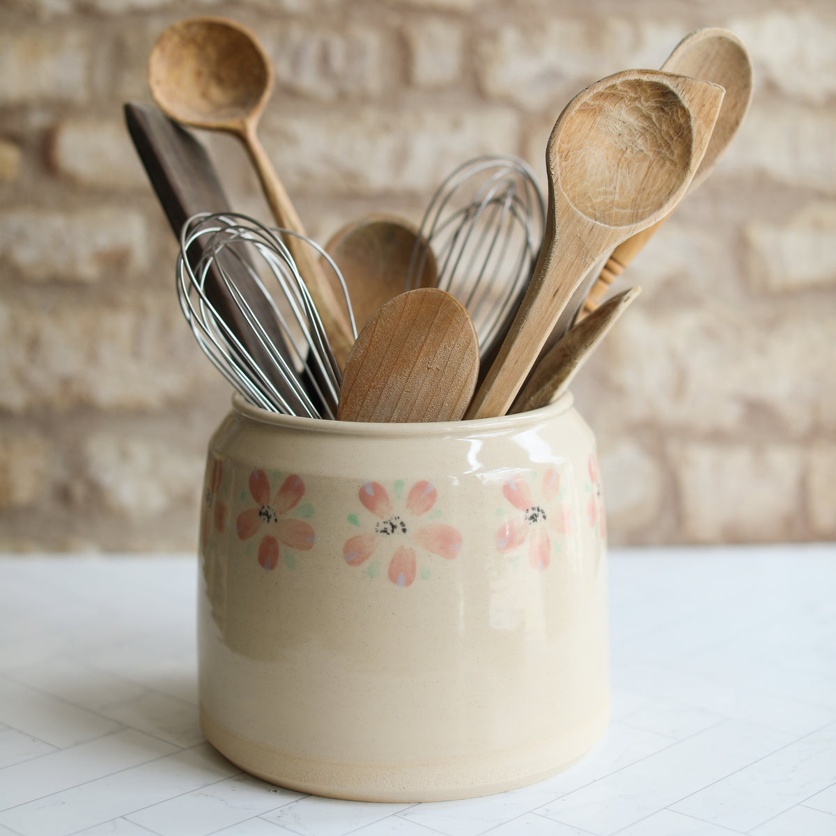 Floral Crock Pot