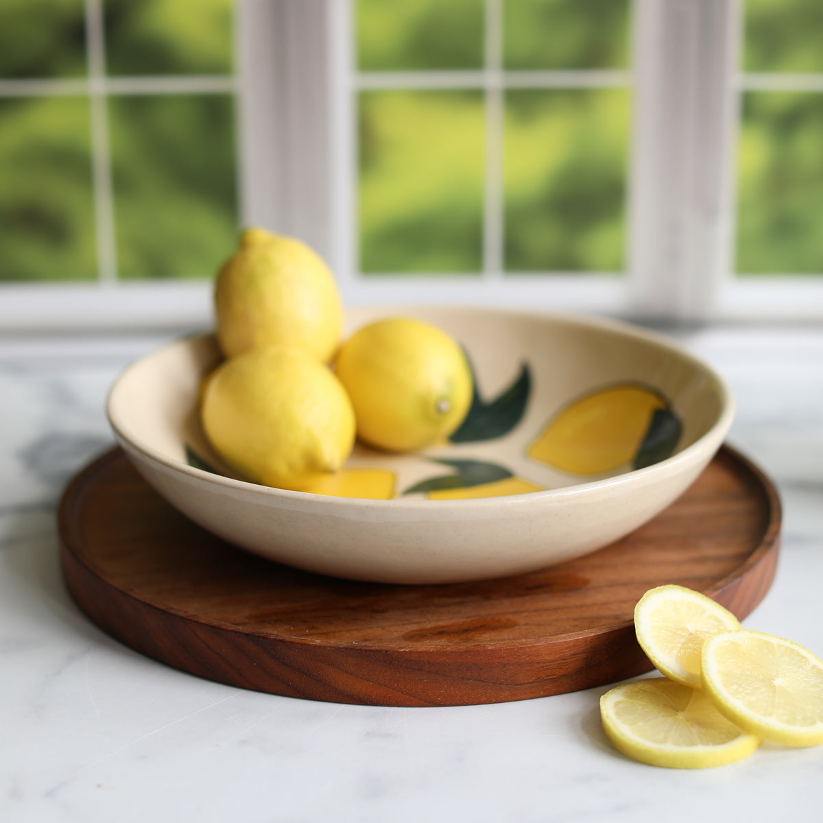 A lemon bowl from Glosters.