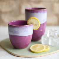 Heather Purple Ceramic Cups