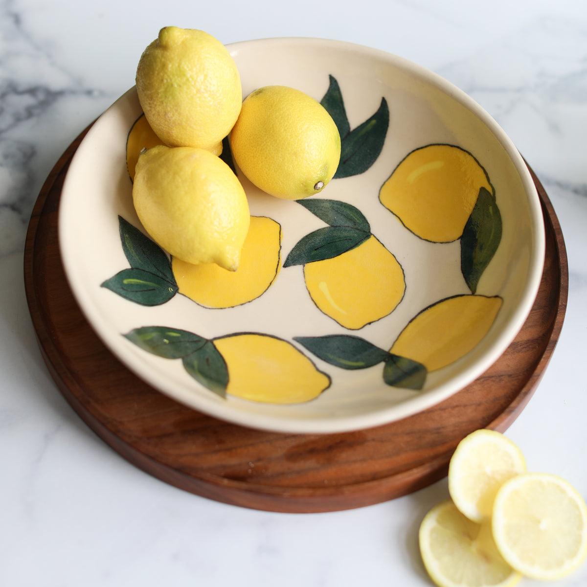 A lemon bowl from Glosters.