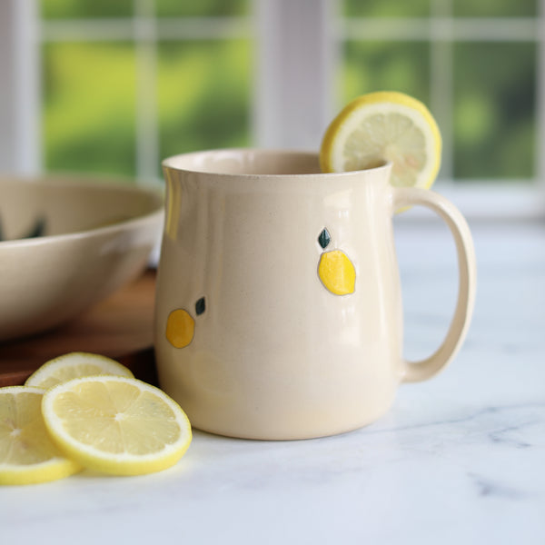 Lemon mug from Glosters.