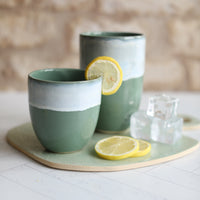 Sage Green Ceramic Cups