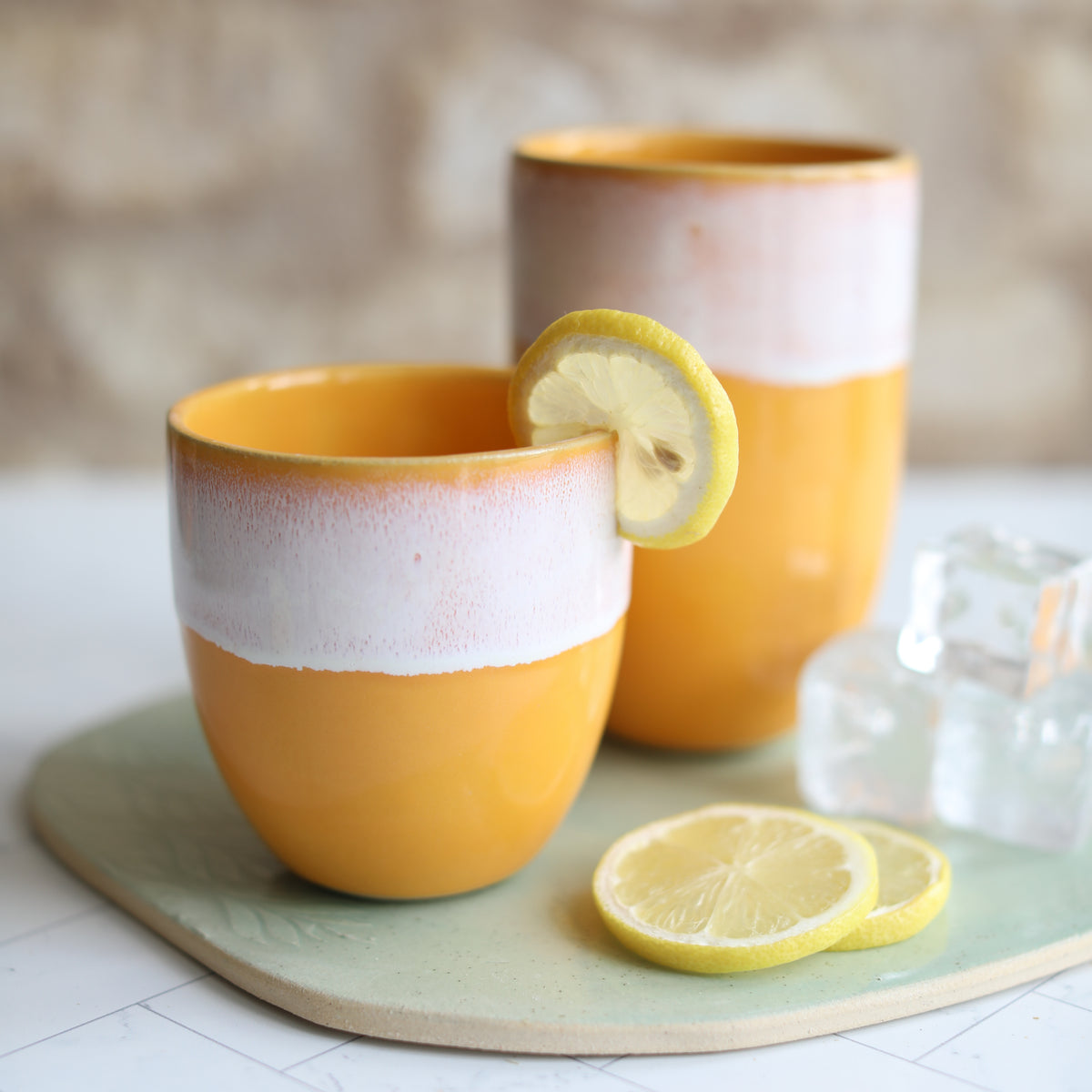 Mustard Yellow Ceramic Cups