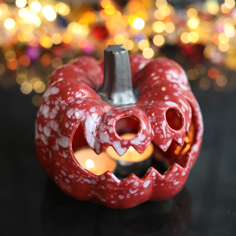 Ceramic Autumn Pumpkin Lantern - Pedur