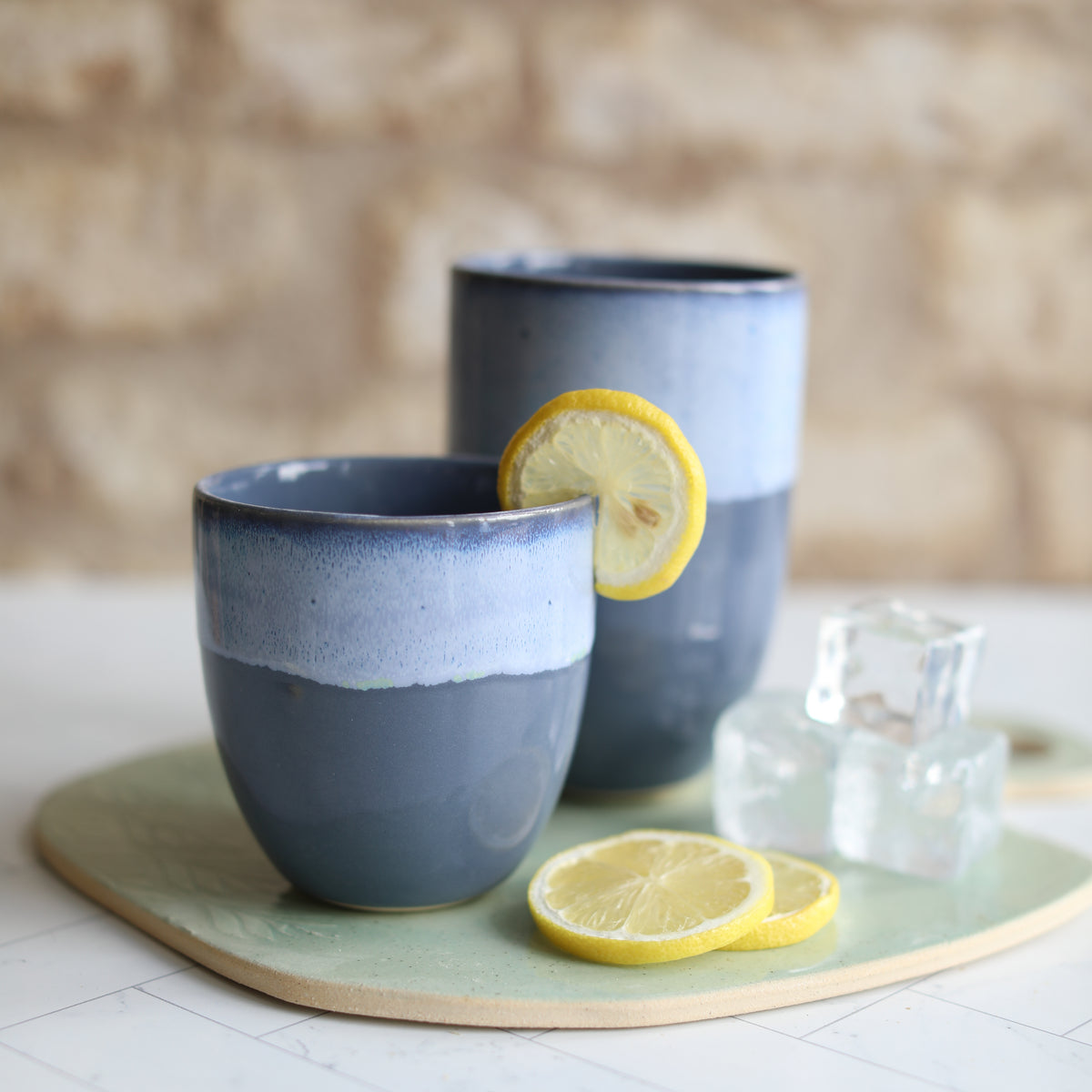 Midnight Blue Ceramic Cups