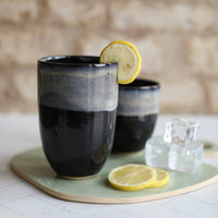 Stormy Seas Black Ceramic Cups