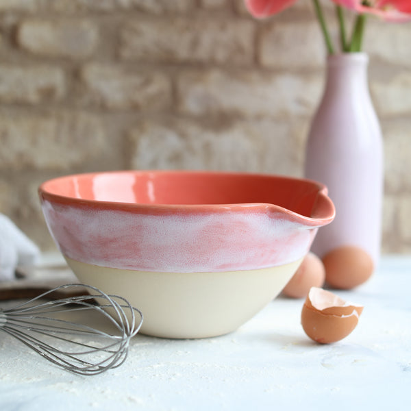 Coral Pink Pouring Bowls
