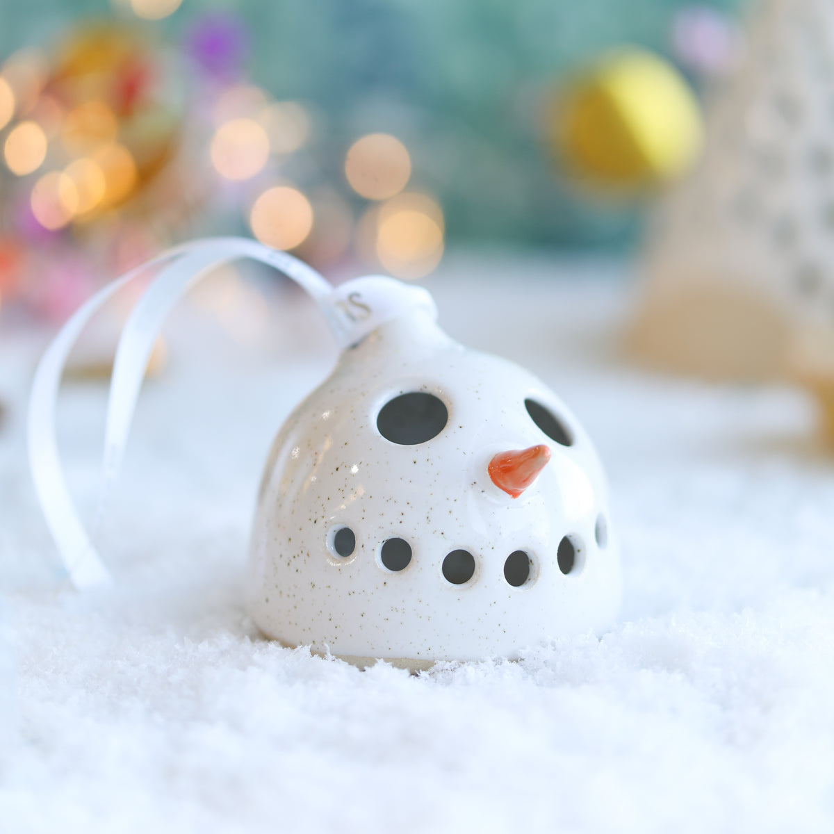Ceramic Snowman Bauble