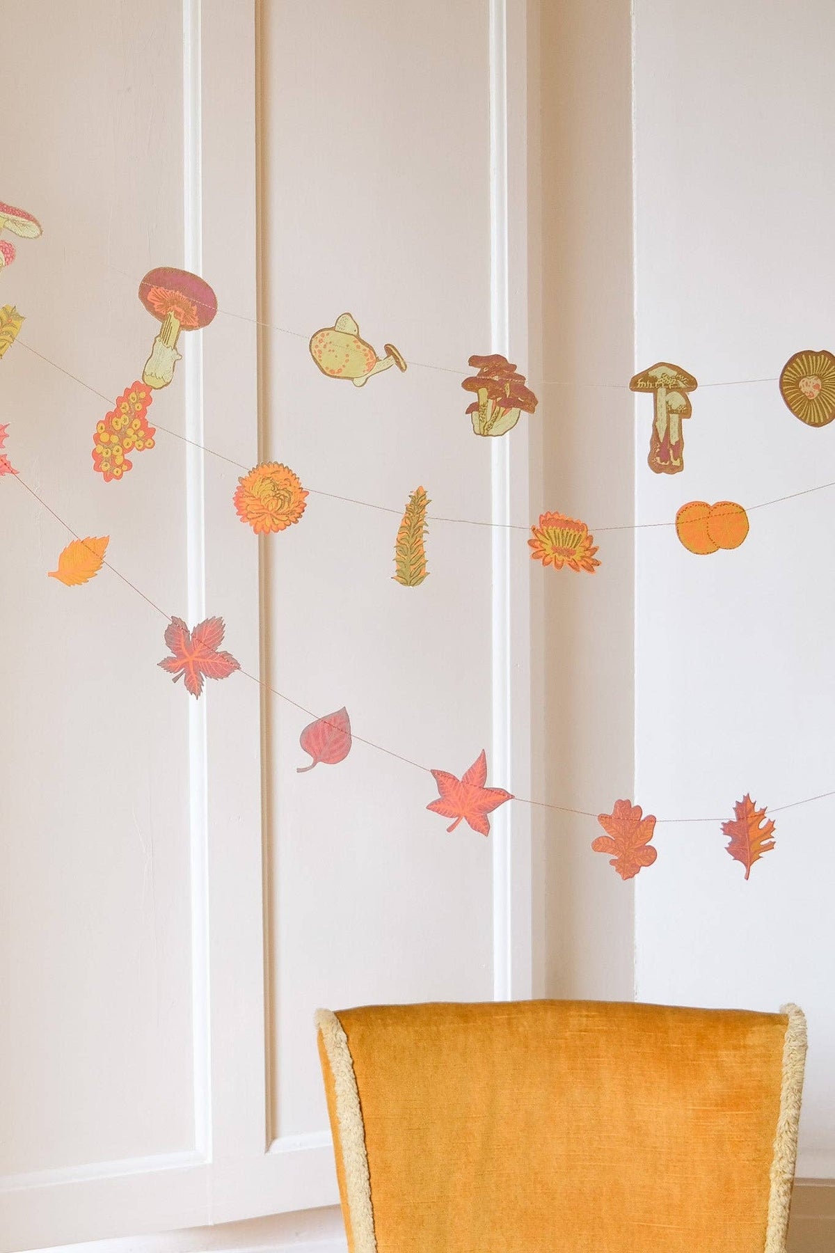 Mushroom Sewn Garland